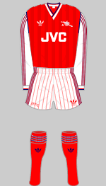1986-1988 Arsenal Kit