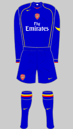 arsenal fc 2006-07 third kit