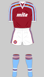 aston villa 1985-87 short sleeve kit