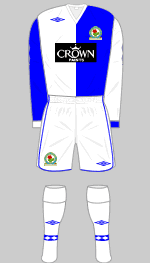 blackburn rovers 2008-09 kit