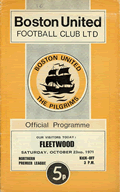 boston united programme 1971-72