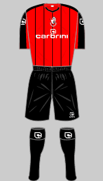 afc bournemouth 2010-11 home kit