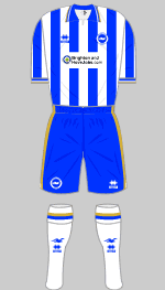 brighton & hove albion fc 2011-12 home kit