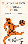 burton albion programme 1950-51