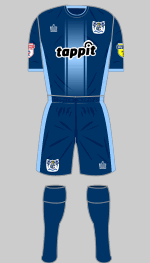 bury fc 2018-19 change kit