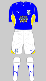 cardiff city 2009-10 alternate home kit