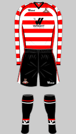 doncaster rovers 2008-09 home kit