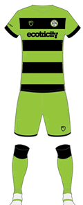 Forest Green Rovers 2018-19 playerlayer kit