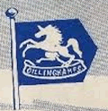 gillingham fc programme 1958-59 with "unicorn" badge