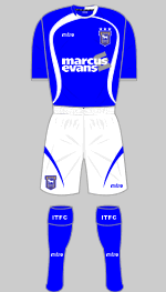 ipswich town 2009-11 home kit