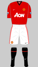 manchester united 2012-13 gingham home kit 2012-13