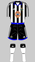 newcastle united 1999 fa cup final kit