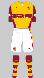 motherwell fc 2013-14 home kit