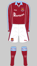 West Ham 1999-2001 Kit