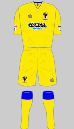 afc wimbledon 2016-17 change kit