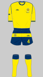 scotland 1986 world cup finals change kit